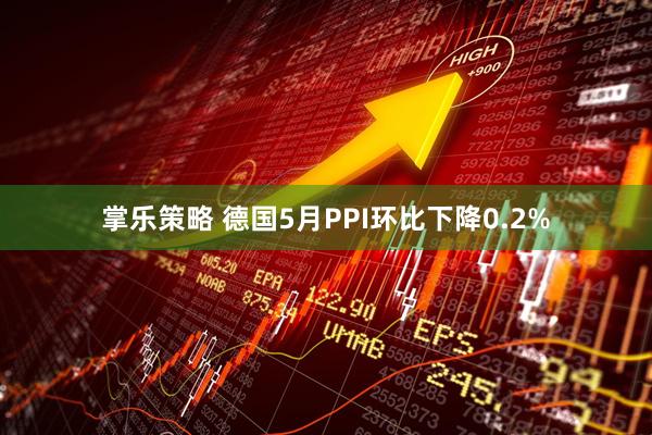 掌乐策略 德国5月PPI环比下降0.2%